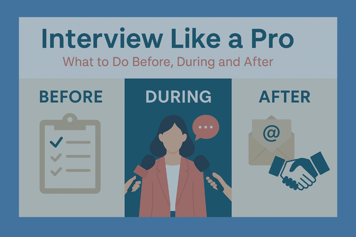 Interview Like a Pro: What to Do Before, During and After