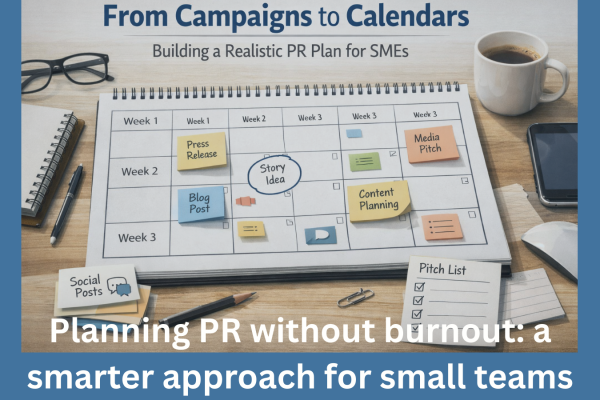 From campaigns to calendars: building a realistic PR plan for SMEs